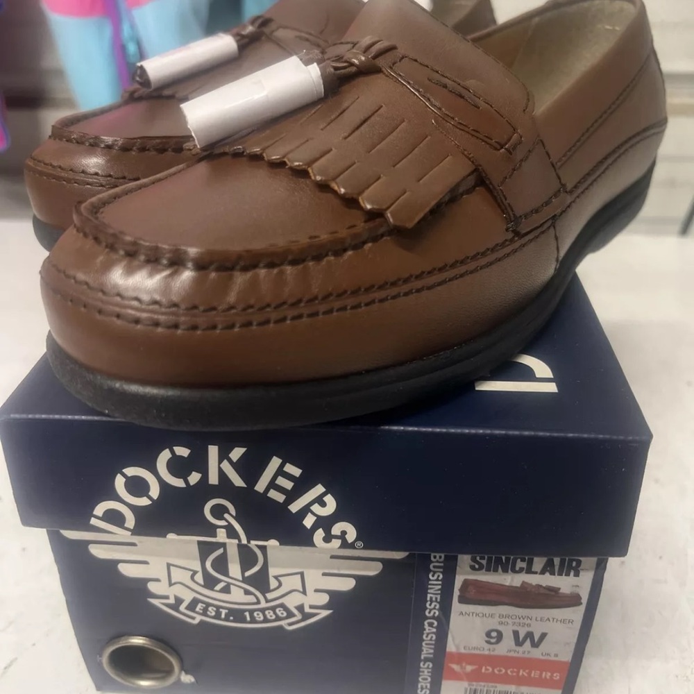 Dockers Men's brown Leather Tassel Loafers